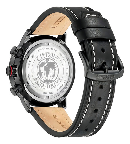 Citizen Pilot Eco Drive Cronografo Ca4476-19x Fotos Reales Color de la malla Negro Color del bisel Negro Color del fondo Crema