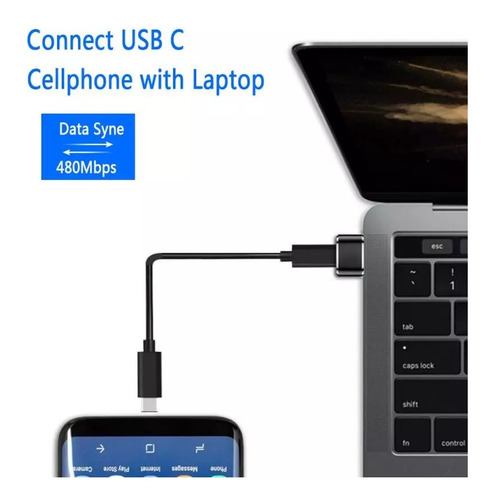 Imagem 6 de 7 de Adaptador Usb 3.1 Tipo C Fêmea X Usb 2.0 Macho iPhone 11 12