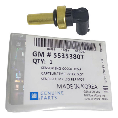 Sensor Temperatura Motor Cruze 1.8 Sonic Trax Original