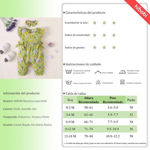Mamelucos Estampado Transpirable De Verano Para Bebé Violeta 0-3 M