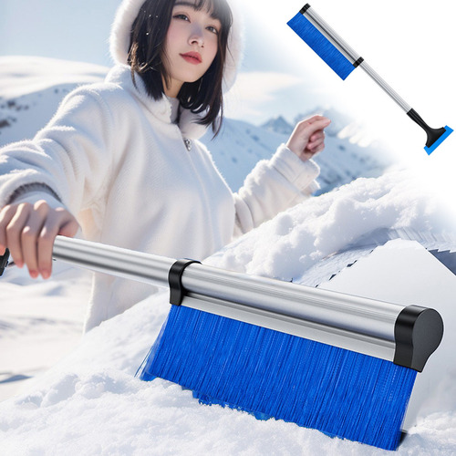 Cepillo Raspador De Nieve Y Hielo En Y 2 En 1 Para Automóvil
