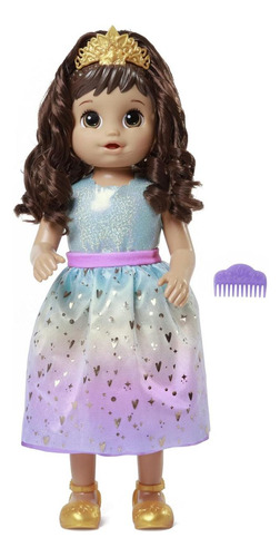 Boneca Baby Alive Grows Up Princess Ellie Morena - Hasbro