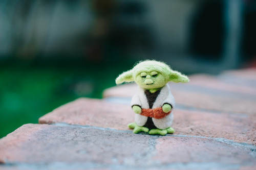 Amigurumi Figura Maestro Yoda Star Wars Needle Felting 