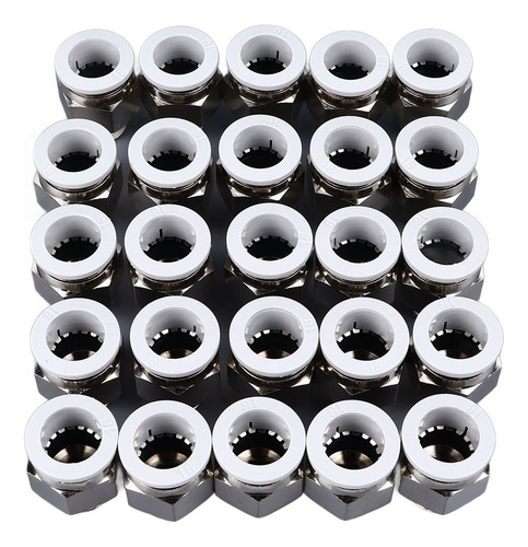 25 Piezas De Tubo Neumático Con Conector Rápido A Prueba De