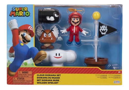 Super Mario Cloud World - Juego De Diorama Con Hélice De 2.