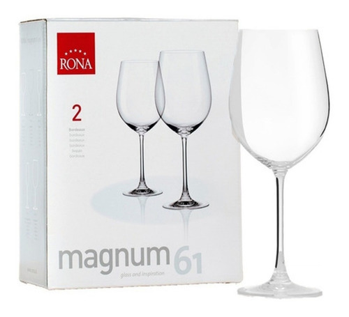 Set 2 Copas Rona Magnum 610 Ml. - Para Degustación De Vinos