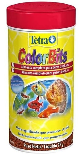 Ração Tetra Colorbits 75g Granules P/ Discus Acara Bandeira