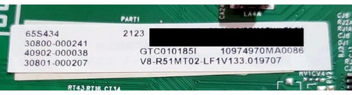 Main Tcl 30800-000241 / 40-r51ml1-maa2hg / Modelo 65s446 (Usado)