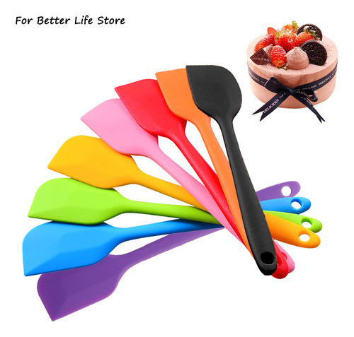 5pcs Espátula De Silicona Integrada De Calidad Alimentaria
