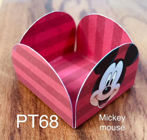 100 Forminhas Para Doces Festa Tema Mickey Mouse 