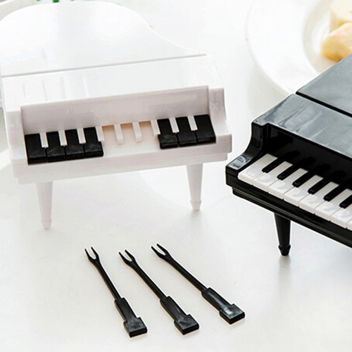 Set Pinches Diseño Piano  X 10 Picada Copetin Copetinero 