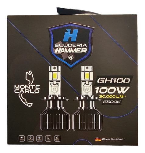 Bombillo Led H11 Kit Gh100 30.000 Lúmenes Hammer 100w 6.5k