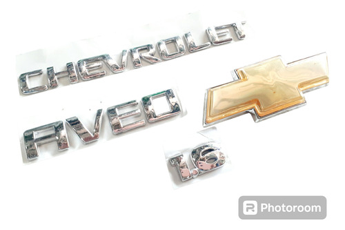 Kit Emblemas Chevrolet Aveo 