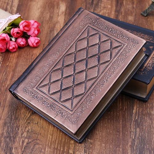 Retro Vintage Journal Diary Notebook Couro Em Branco Rígido
