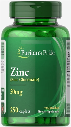 Zinc 50 Mg Puritan's Pride 250 Comprimidos