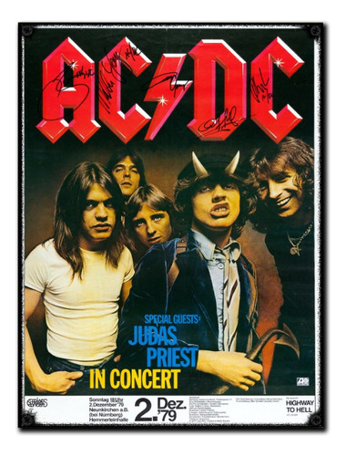 #73 - Cuadro Vintage 30 X 40 / No Chapa Ac/dc Música Rock 