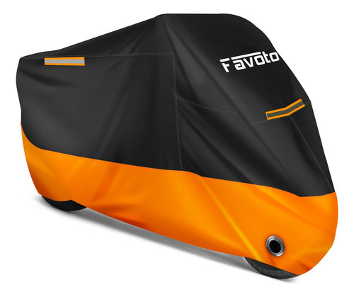Cobertor Para Moto Impermeable 2.19m (naranja)