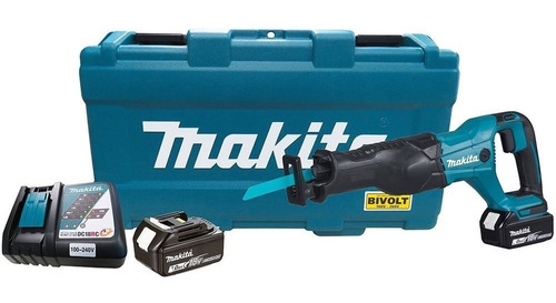 Serra Sabre A Bateria Makita Djr186rte 18v 5ah Maleta Bivolt