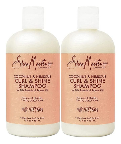 Shea Moisture Coconut & Hibiscus Curl & Shine Shampoo Pack O