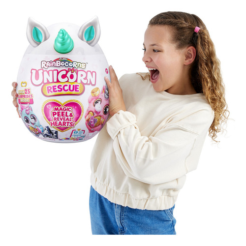 Zuru Rainbocorns Unicorn Rescue Surprise Peluche Sorpresa Color Verde Verde