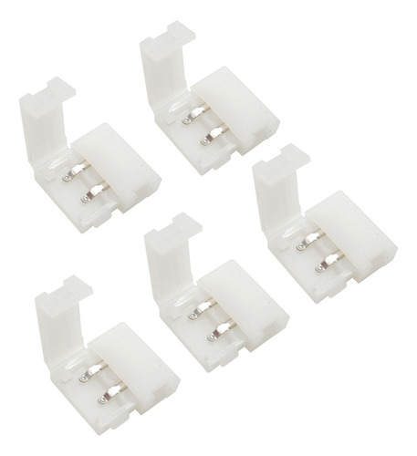 10pc Broche Conector Junta Para Unir Tiras Led 2pines 8/10mm Luz 10mm/2pines