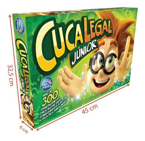 Imagem 2 de 7 de Jogo De Tabuleiro Educativo Cuca Legal Junior 300 Perguntas