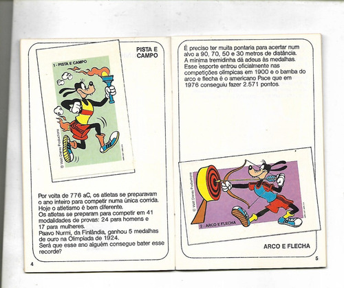 Pateta Nos Jogos Olimpicos + Passaporte Coca Cola Completo (Usado)