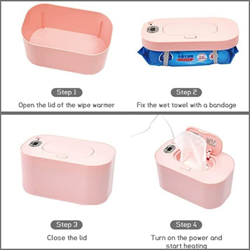 Calentador De Toallitas Para Bebés Usb Con Pantalla Digital