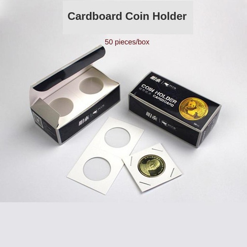 100/set Cartón Grueso Monedero 2x2 Almacenamiento