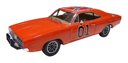 Dodge Charger General Lee Ano 1969 Laranja Esc 1:18 Autoword