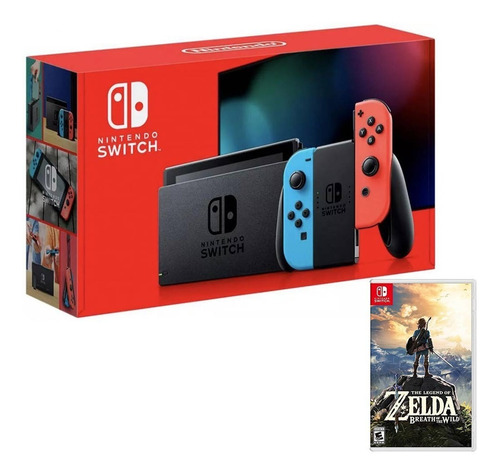 Consola Nintendo Switch Neon + Joycon L Y R + Zelda