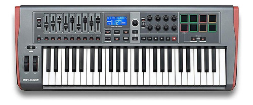 Teclado Controlador Novation Impulse 49 Usb/midi 49 Teclas Cinza/vermelho