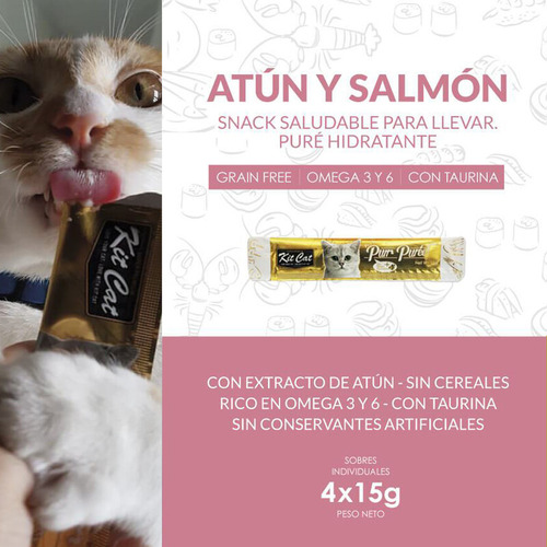 Kit Cat Purrpuree Atún Y Salmón 60 Grs