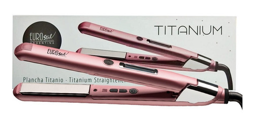Planchita Pelo Profesional Eurostil Titanium Digital Alisado