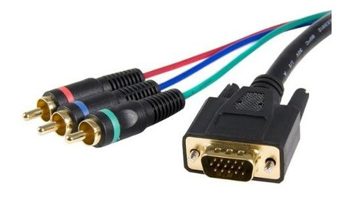 Startech. Com 3-pies Hd15 A Componente Rca Breakout Cable Ad