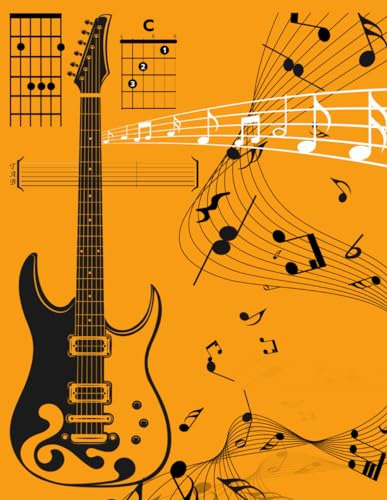Tabs Guitarra: Cuaderno De Tablaturas En Blanco Para Guitarr