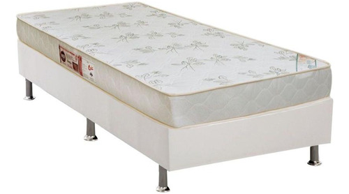 Conjunto Box Solteiro: Colchão D33 Castor Sleep Max Relax+ba