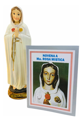 María Rosa Mística En Porcelana 19cm + Novena