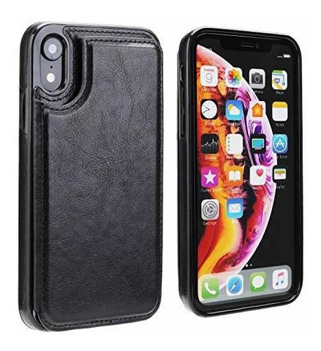 Ot Onetop Funda Para Billetera iPhone XR Con Tarjetero, Estu