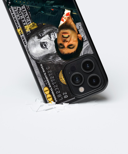 Funda Tony Montana Caracortada Scarface Dolar 100 Negro 2 Negro Iphone 16 Pro