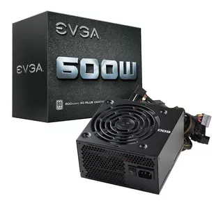 Fuente de poder para PC Evga 600 W1 black 100V/240V