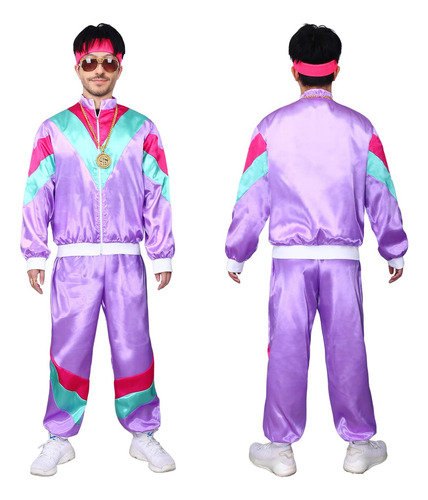 Roupa Kicpot Para Homens Trajes De Treino Dos Anos 80 Mulher