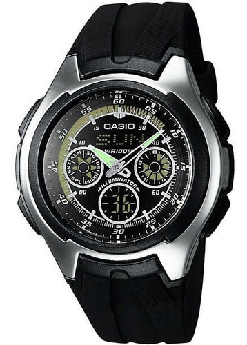 Reloj Casio Aq-163w-1b1 Para Hombre Analógico / Digital