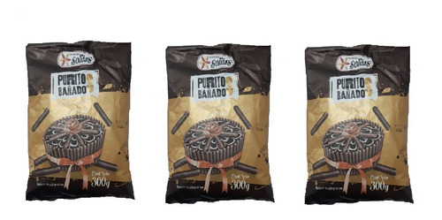 Pack X 3 Pitillos/habanitos Baño Chocolate Solitas  X 300grs