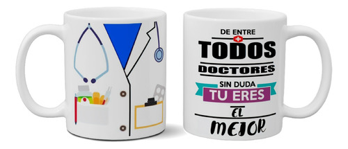 Tazas Personalizada Con Tu Nombre Doctor Medico Premium Art 