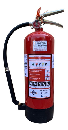 Imagen 2 de 4 de Extintor Profesional Cold Fire 9 Litros Color Rojo