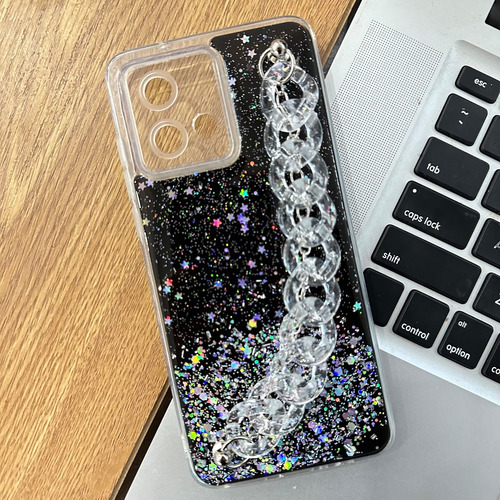 Funda Tpu Brillito Con Cadena Transparente Para Moto G84