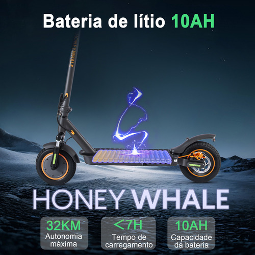 Honeywhale M2 Max-b Patinete Elétrico Dobrável Para Adultos Com Banco, 500w Scooter Elétrica, 32 Km/h Velocidade Máxima, 32km Autonomia Máxima, Patinete Juvenil Com Aplicativo Bluetooth 36v 10ah)