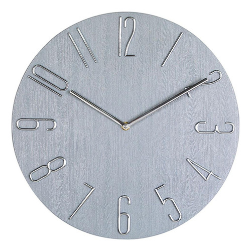 Reloj De Pared De 30 Cm Reloj Minimalista Elegante Gris