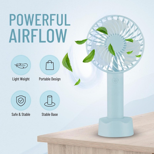 Mini Ventilador De Mano A Batería